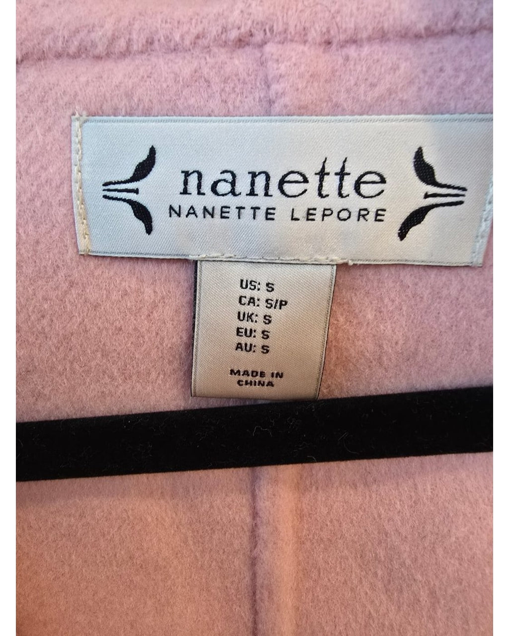 Pink Nanette Nanette Lepore Hooded Coat, size S – photo 3