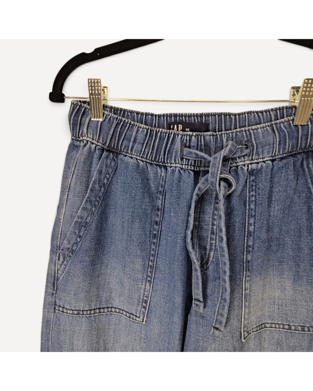 Blue Gap Denim High Rise Wide-Leg Pants, size XS – photo 3