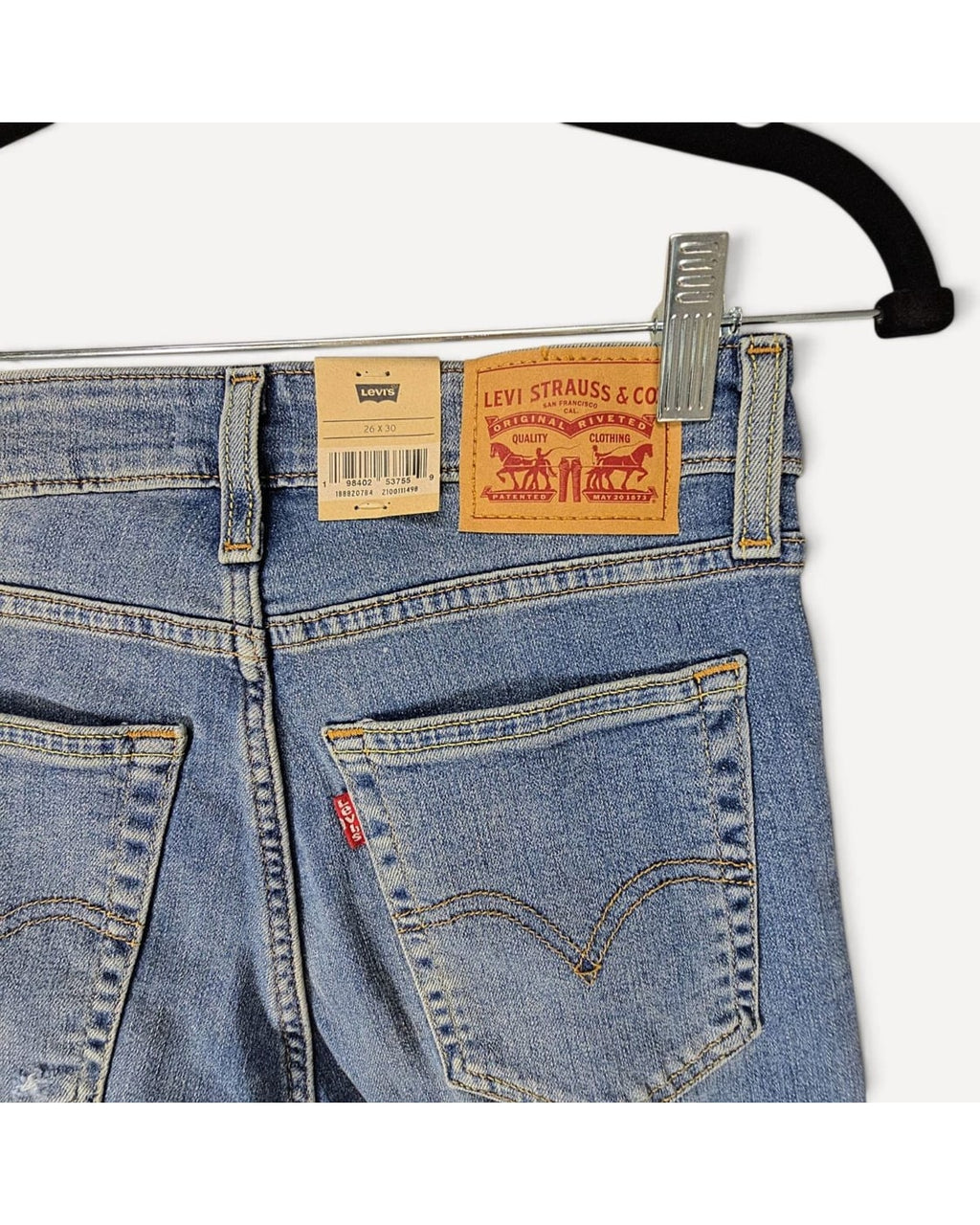 Blue Levi's 721 High-Rise Skinny Jeans - #S112444, size 26 x 30 – photo 3