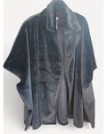 Grey Free People Faux Fur Draped Cape Wrap, size One Size