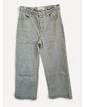 Green Scotch & Soda The Wave Cropped Wide Leg Jeans, size 2/26