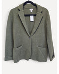 Green J.Crew Knit Blazer - #BF227, size XS