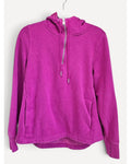 Pink Athleta Sherpa-Lined Half-Zip Hoodie, size S