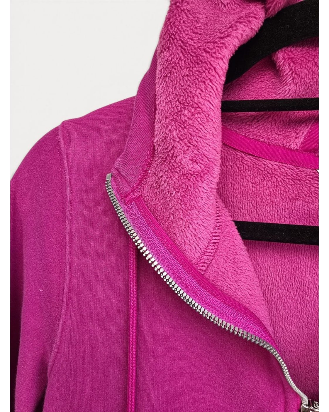 Pink Athleta Sherpa-Lined Half-Zip Hoodie, size S – photo 2
