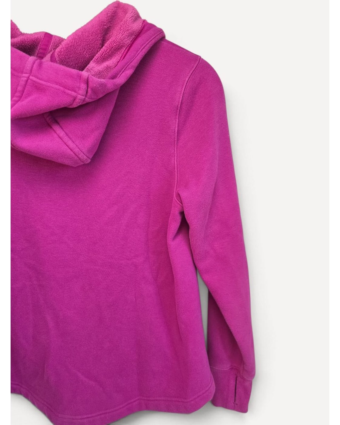 Pink Athleta Sherpa-Lined Half-Zip Hoodie, size S – photo 3