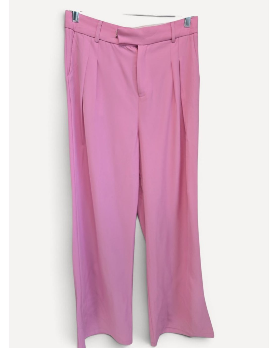 Pink Papermoon Pleated Wide Leg Trousers, size L