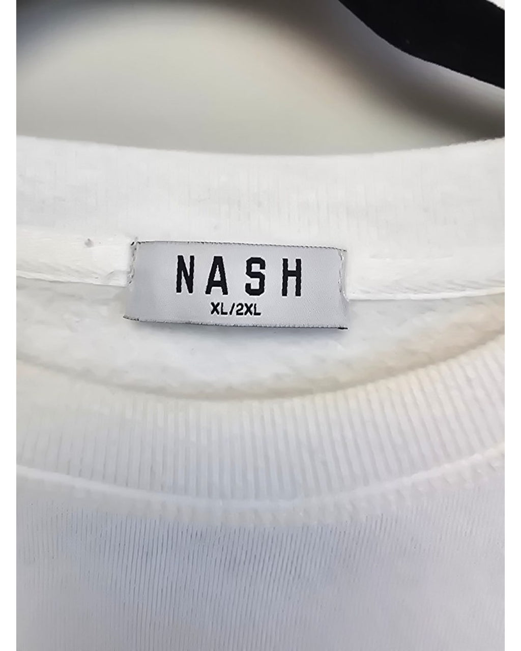 White Nash Embossed Logo Crewneck Sweatshirt, size XL/2XL – photo 3