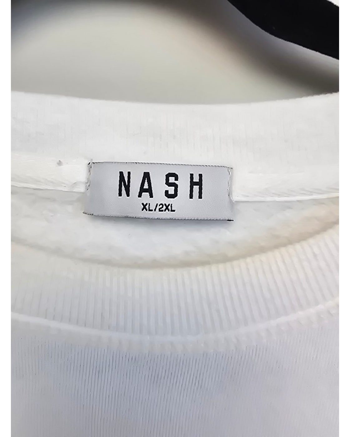 White Nash Embossed Logo Crewneck Sweatshirt, size XL/2XL – photo 3