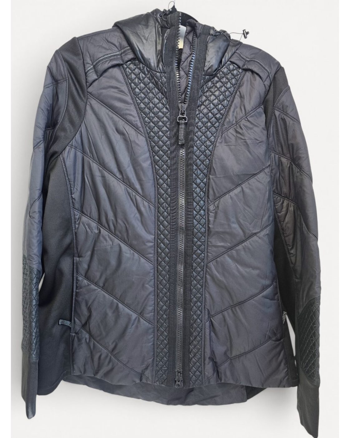 Grey Athleta Rock Ridge Primaloft Hooded Jacket - #350851-00, size 1X