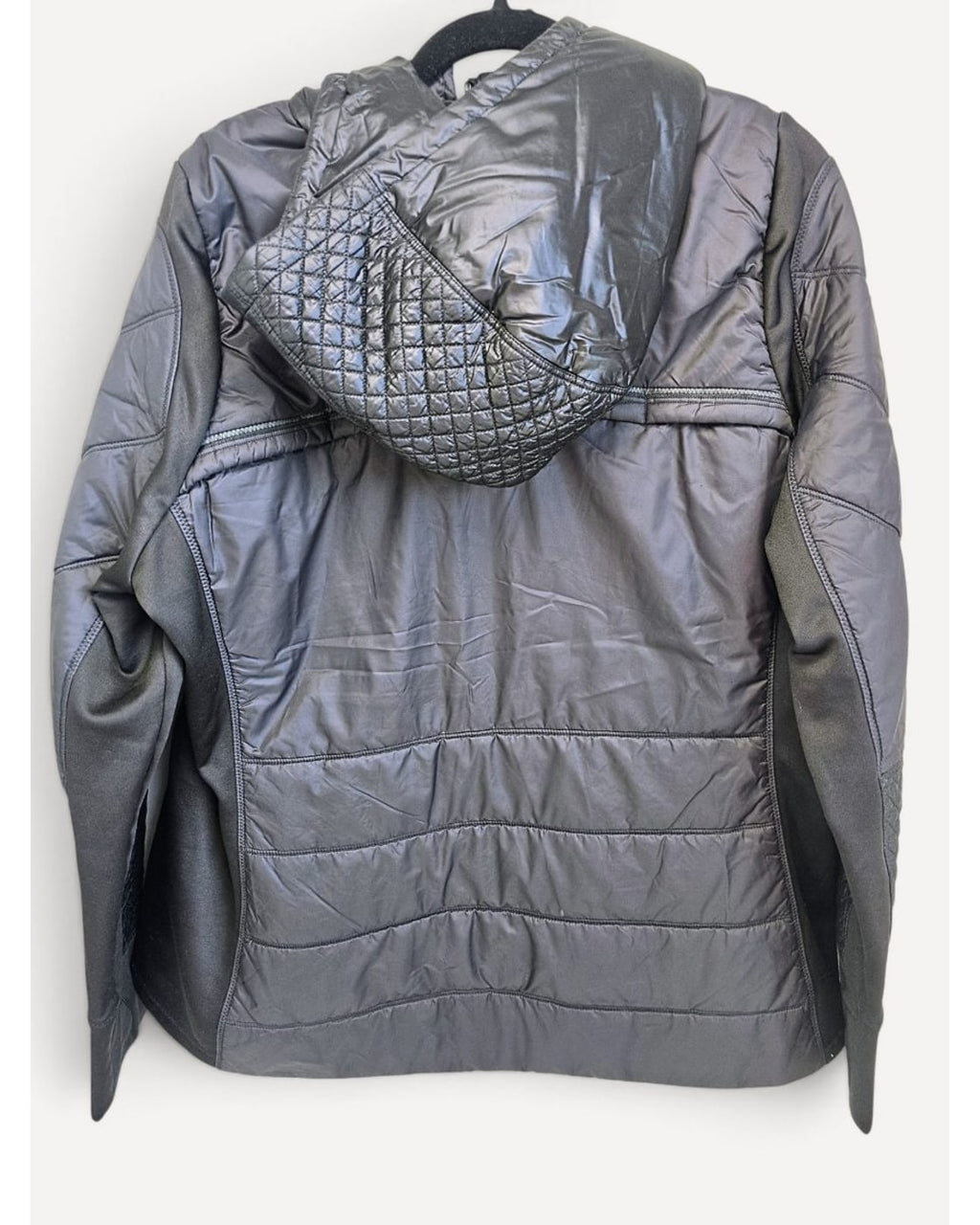 Grey Athleta Rock Ridge Primaloft Hooded Jacket - #350851-00, size 1X – photo 2