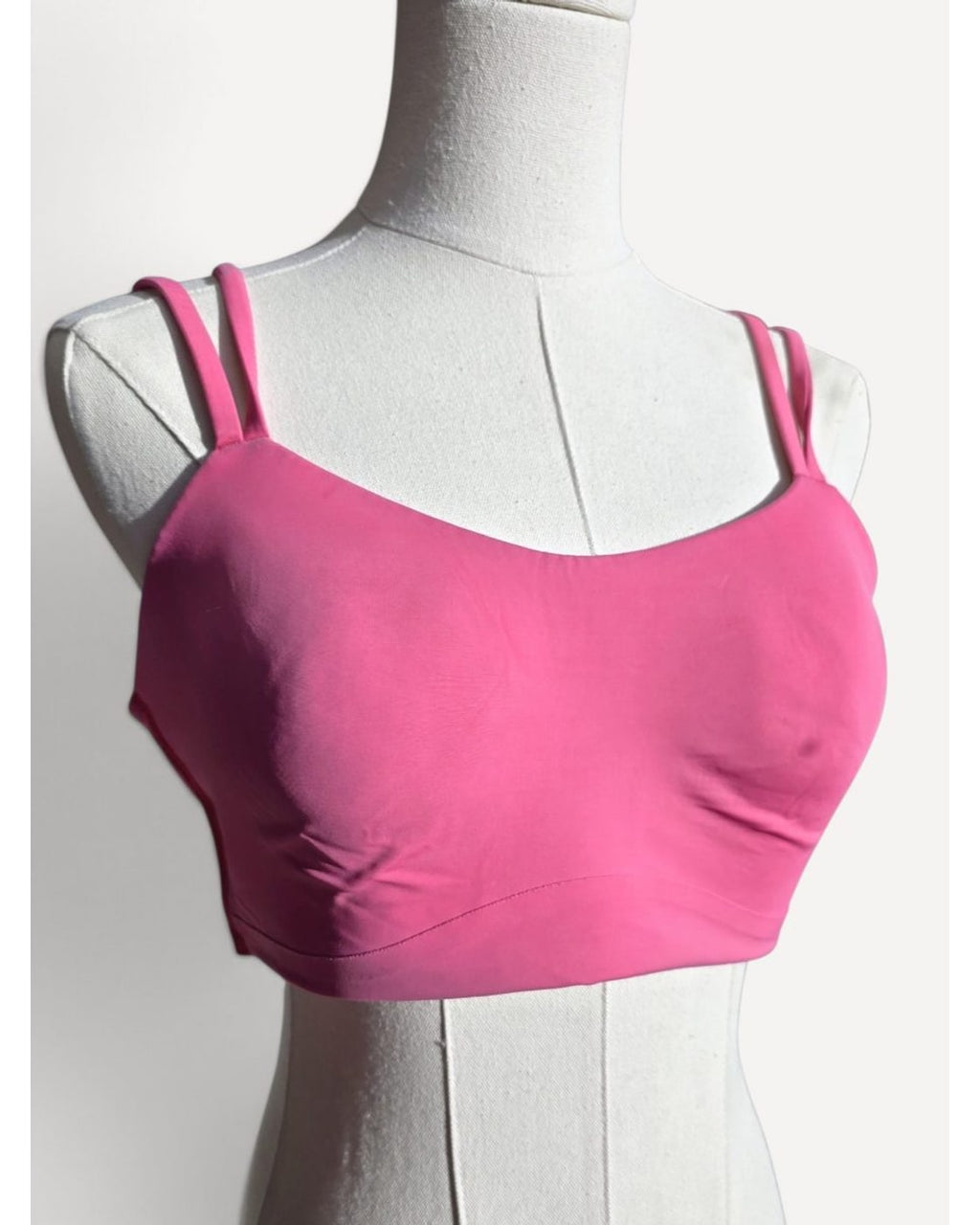 Pink Lululemon Double-Strap Sports Bra, size 14