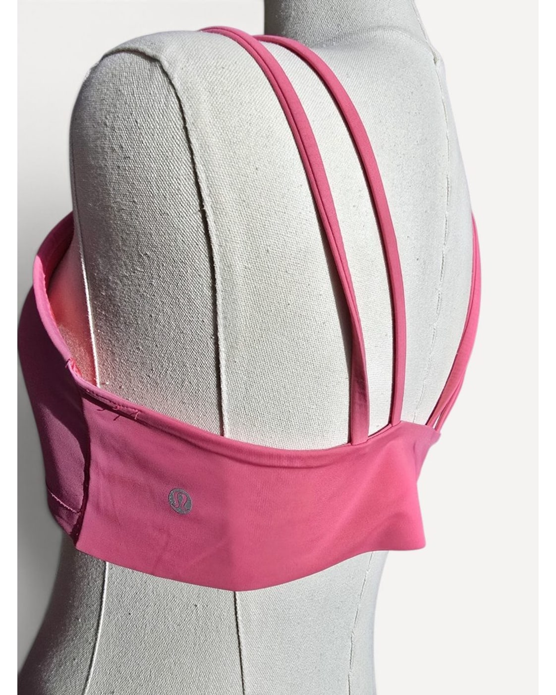 Pink Lululemon Double-Strap Sports Bra, size 14 – photo 2