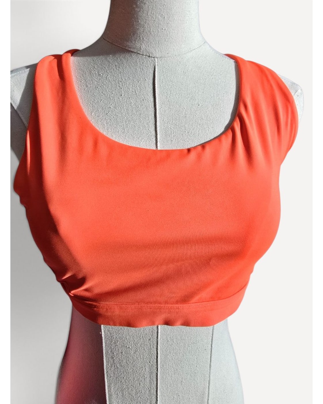 Orange Athleta Cutout Racerback Sports Bra, size XL