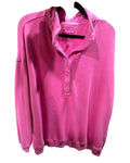 Pink Aerie Quarter-Zip Waffle Pullover, size S/P