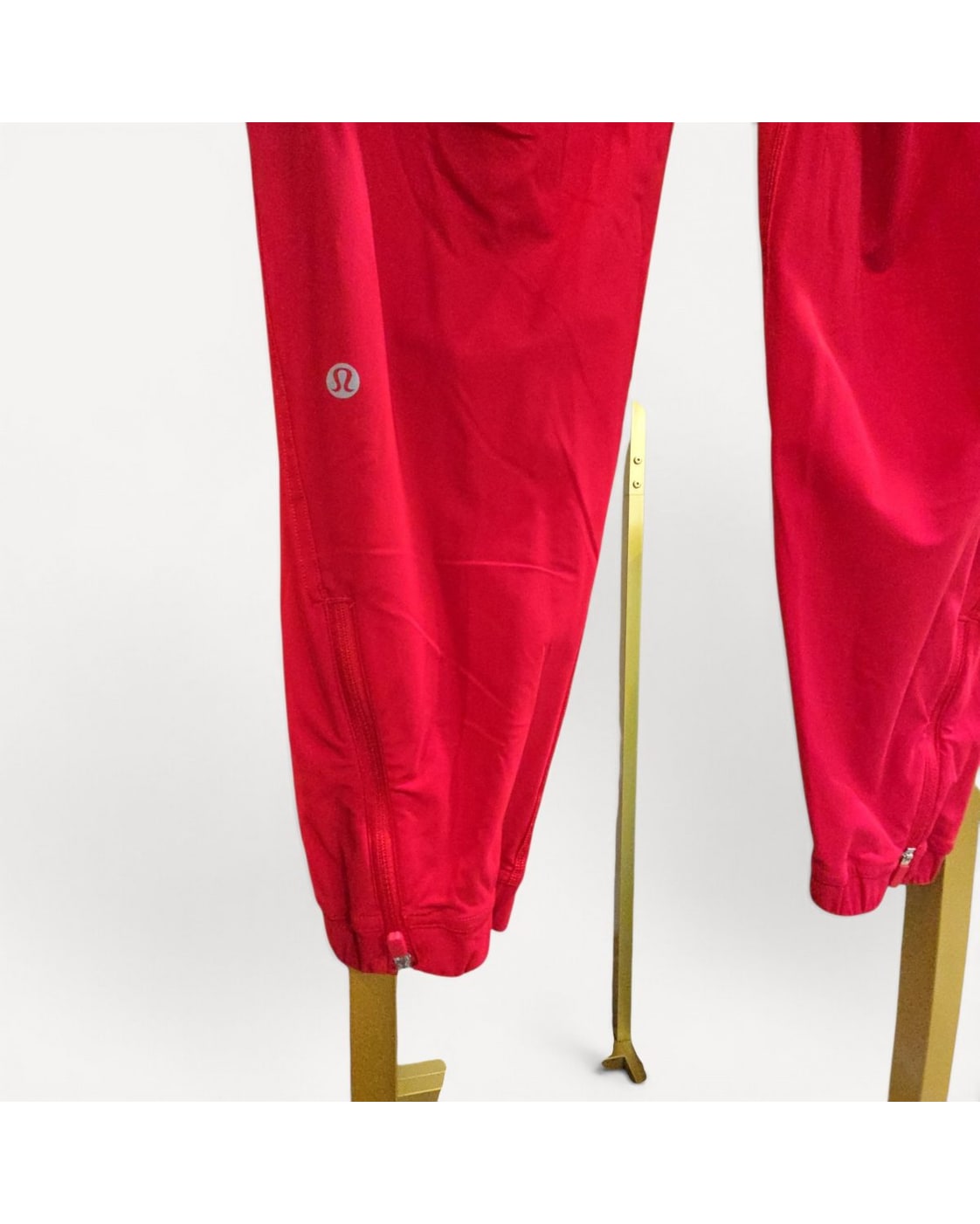 Red Lululemon Cuffed Joggers, size 12 – photo 2