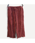 Pink Unbranded Corduroy Wide-Leg Cropped Pants - #S832-0004, size M