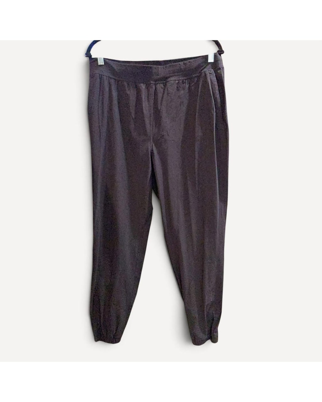 Brown Lululemon Ankle-Zip Cropped Joggers, size 12