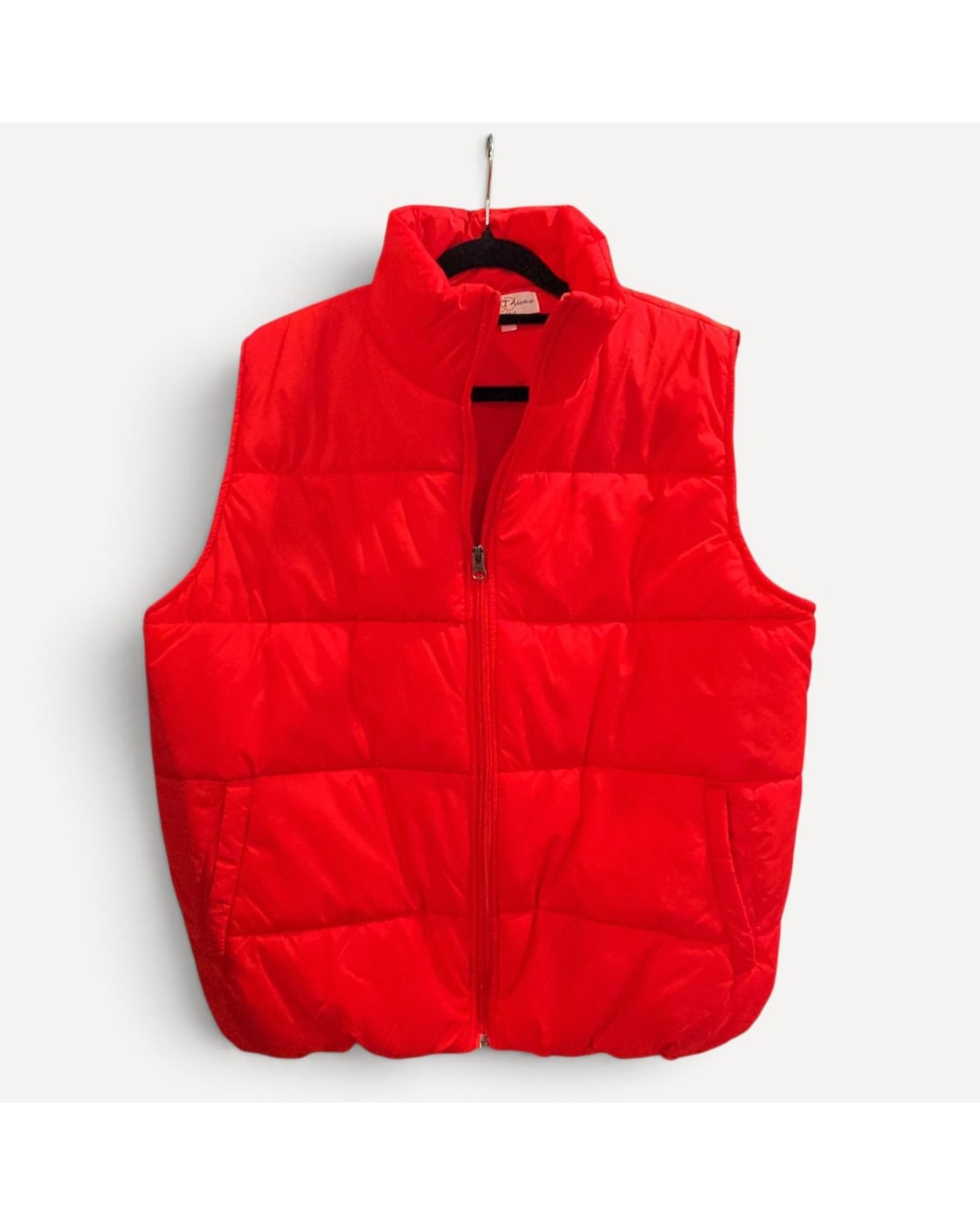 Red Discount Divas Boutique Puffer Vest, size L/XL