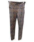 Multicolor Spanx Faux Leather Leopard Print Leggings, size L/G