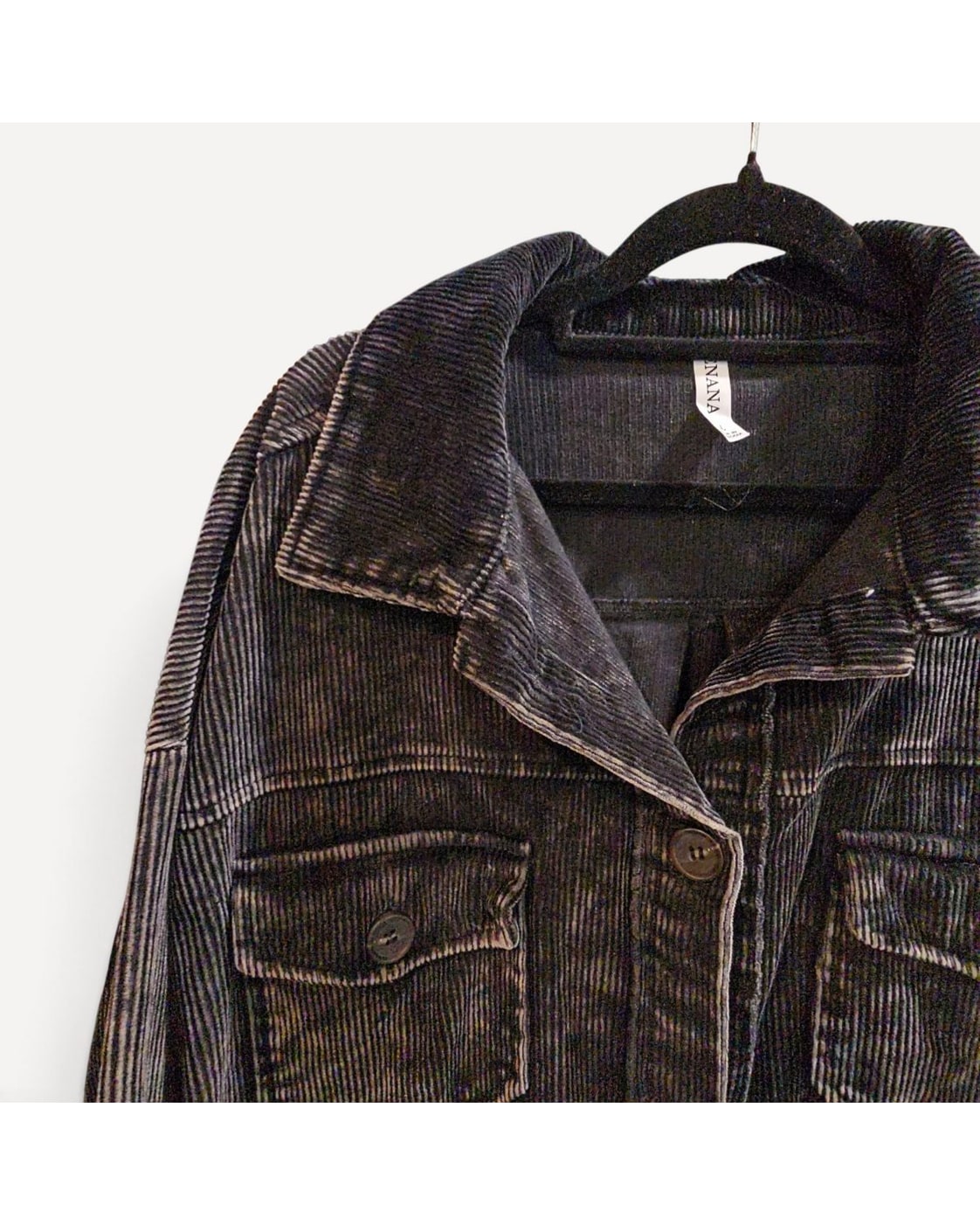 Brown Zenana Corduroy Shacket, size L