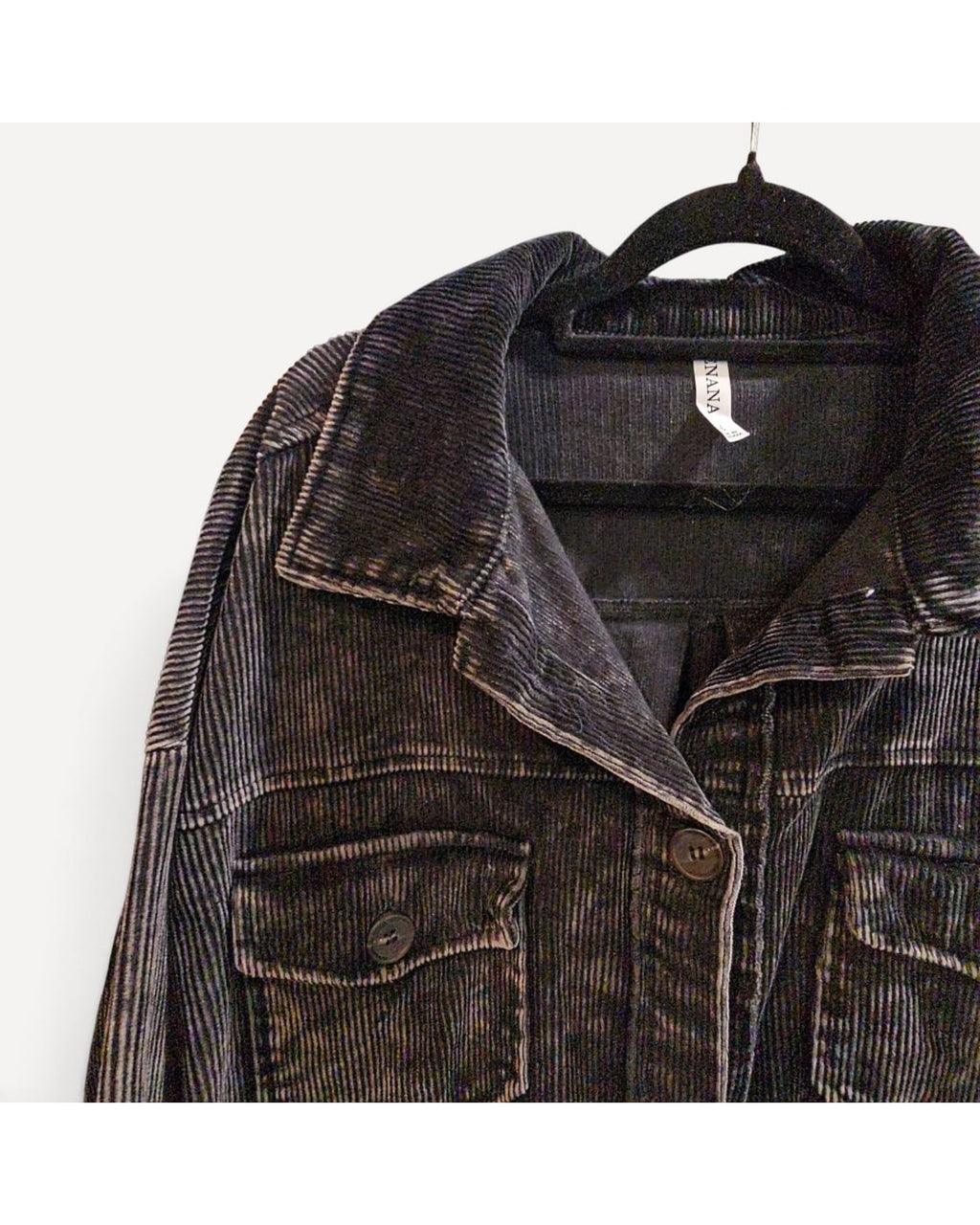 Brown Zenana Corduroy Shacket, size L