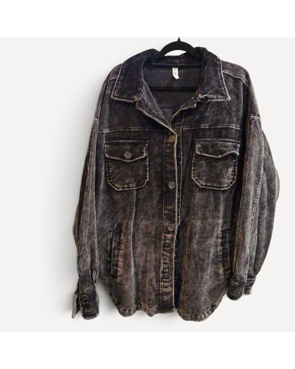 Brown Zenana Corduroy Shacket, size L – photo 2
