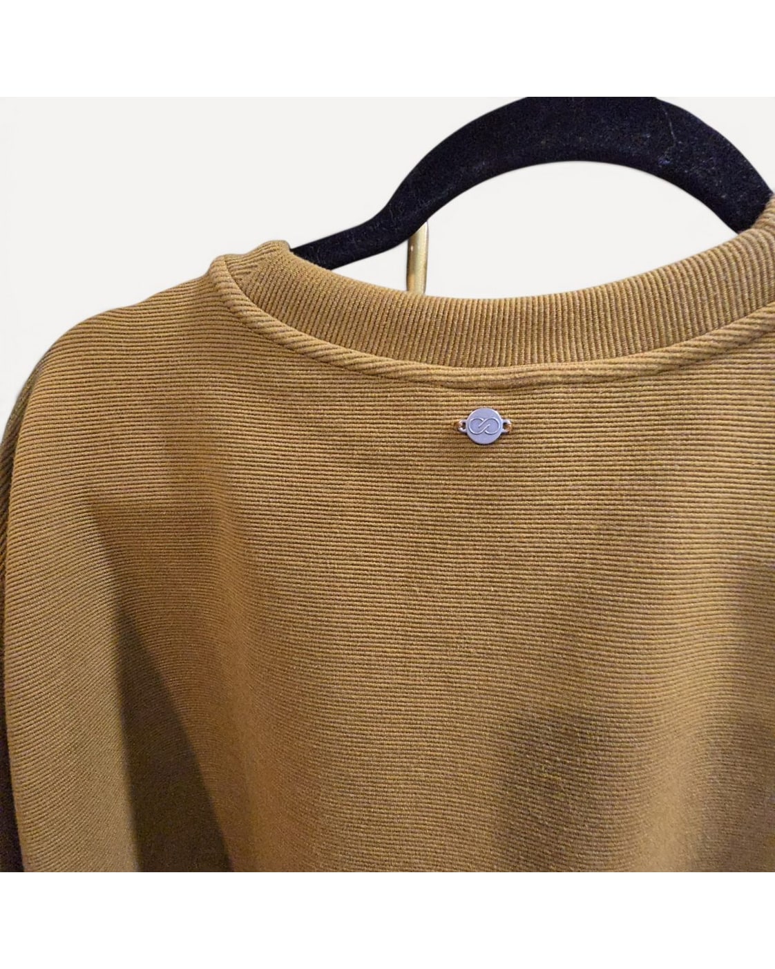 Yellow Calia Side-Zip Crewneck Pullover, size XL – photo 2