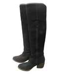 Black Lucky Brand Khlonn Knee-High Suede Boots, size 9