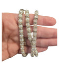 Silver Abiste Pearl And Rhinestone Wrap Bracelet