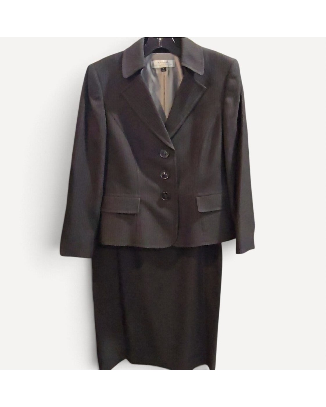 Brown Tahari Arthur S. Levine Blazer & Skirt Suit, size 10