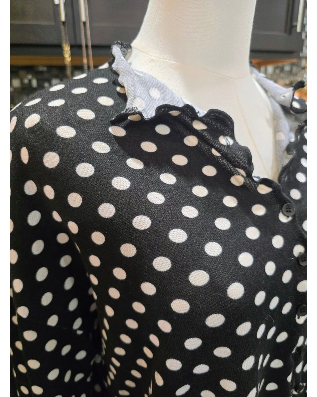 White Twentifourth Livy Polka Dot Cardigan - #49584566, size S – photo 2