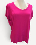 Pink MyEllement Boutique V-Neck T-Shirt - #TD5755ME, size L