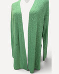 Green J.Jill J Jill Textured Knit Duster Cardigan, size S