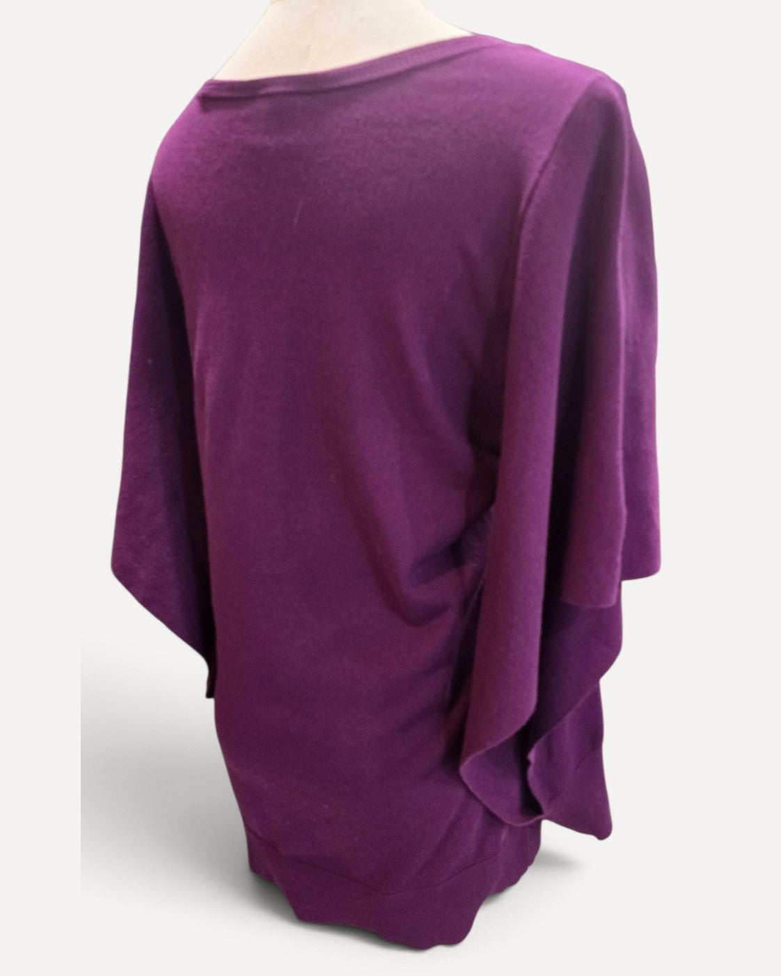 Pink Cabi Draped Flutter Sleeve Knit Top - #3708, size M – photo 2