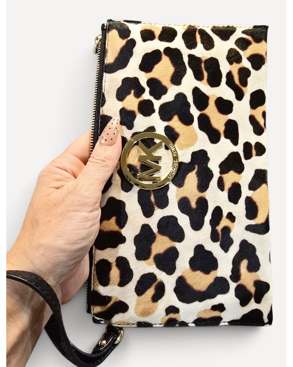 Multicolor Michael Kors Leopard Print Clutch – photo 2