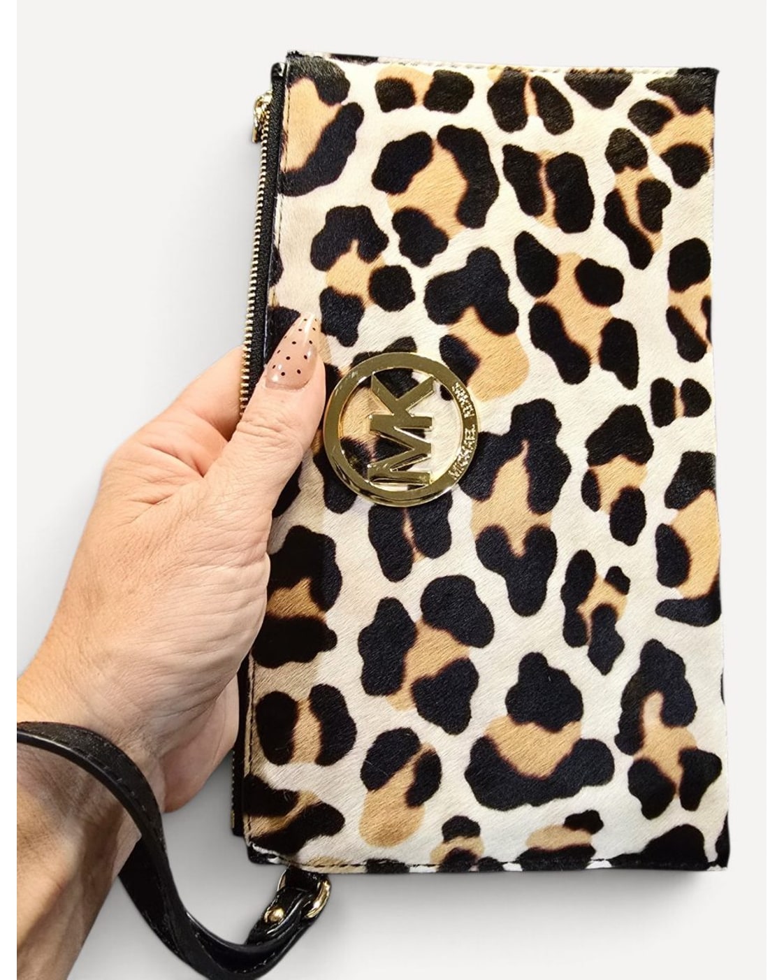 Multicolor Michael Kors Leopard Print Clutch – photo 2