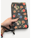Multicolor Coach Floral Zip-Around Wristlet Wallet
