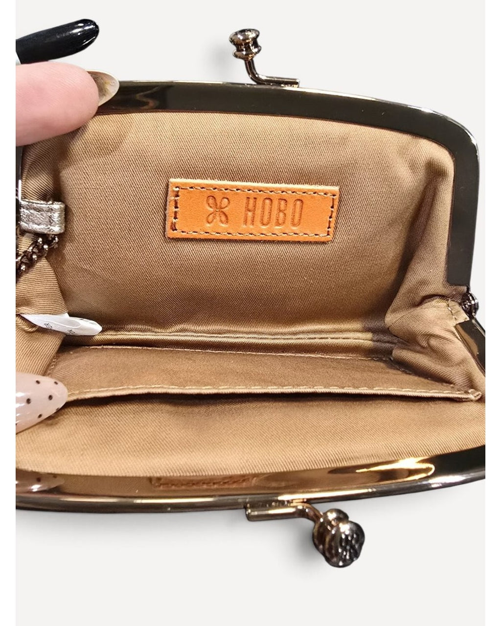 Gold Hobo Quilted Kiss-Lock Coin Purse – photo 3
