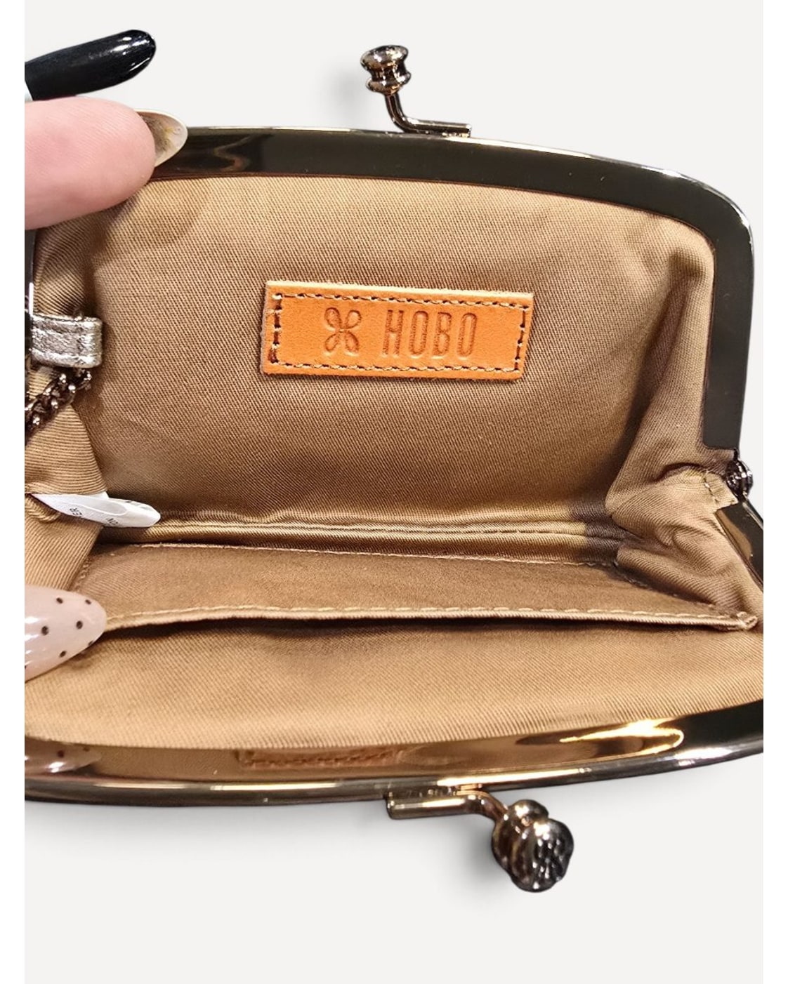 Gold Hobo Quilted Kiss-Lock Coin Purse – photo 3