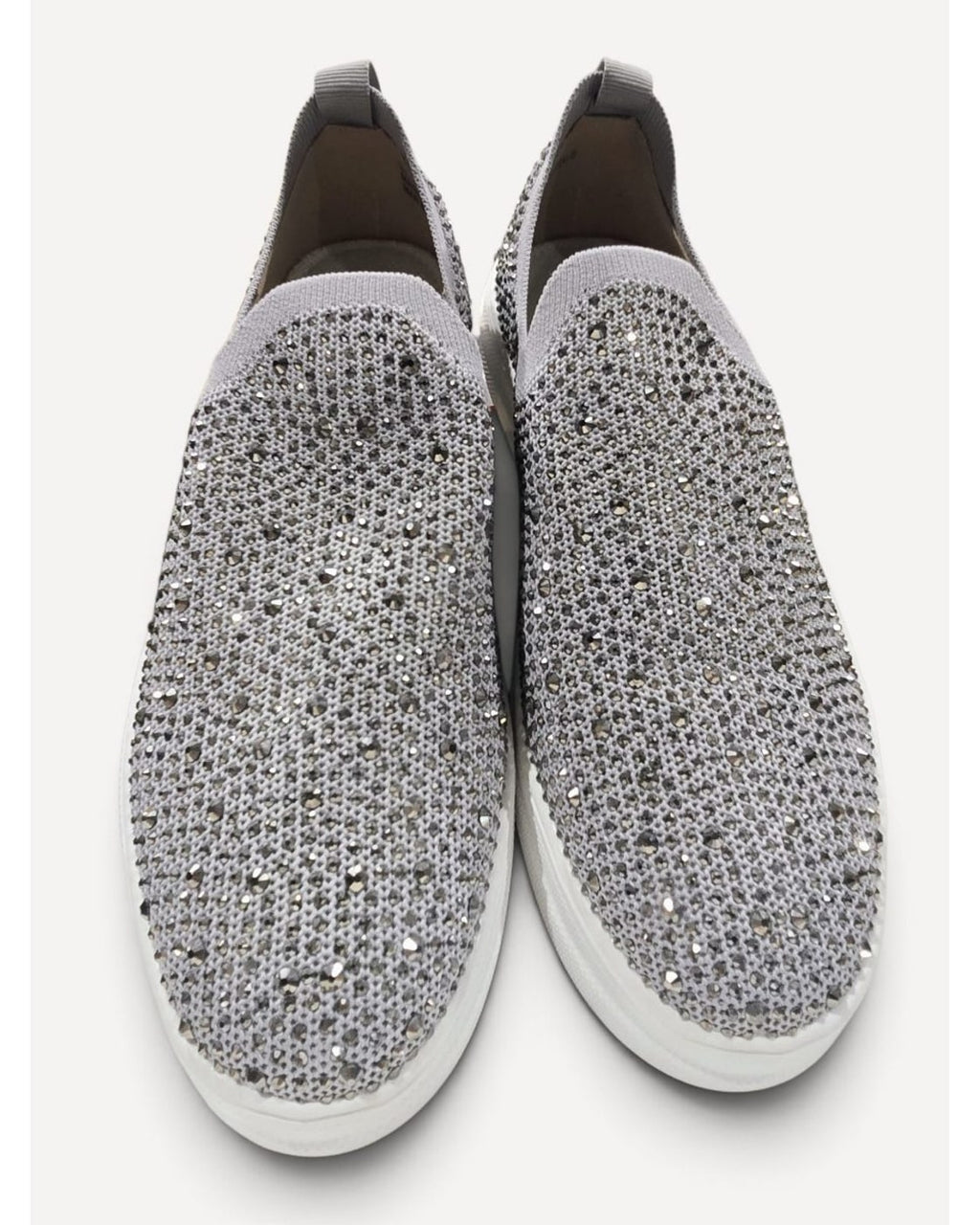 Grey Corkys Swank Rhinestone Slip-On Sneakers, size 10 – photo 3