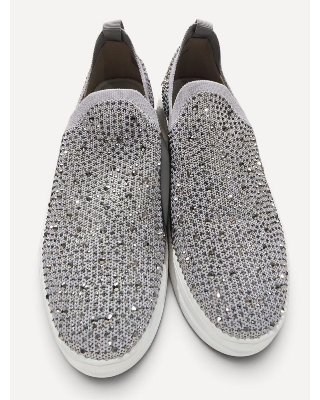 Grey Corkys Swank Rhinestone Slip-On Sneakers, size 10 – photo 3