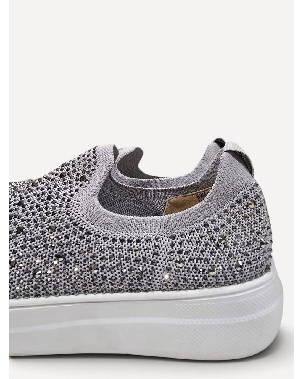 Grey Corkys Swank Rhinestone Slip-On Sneakers, size 10 – photo 4