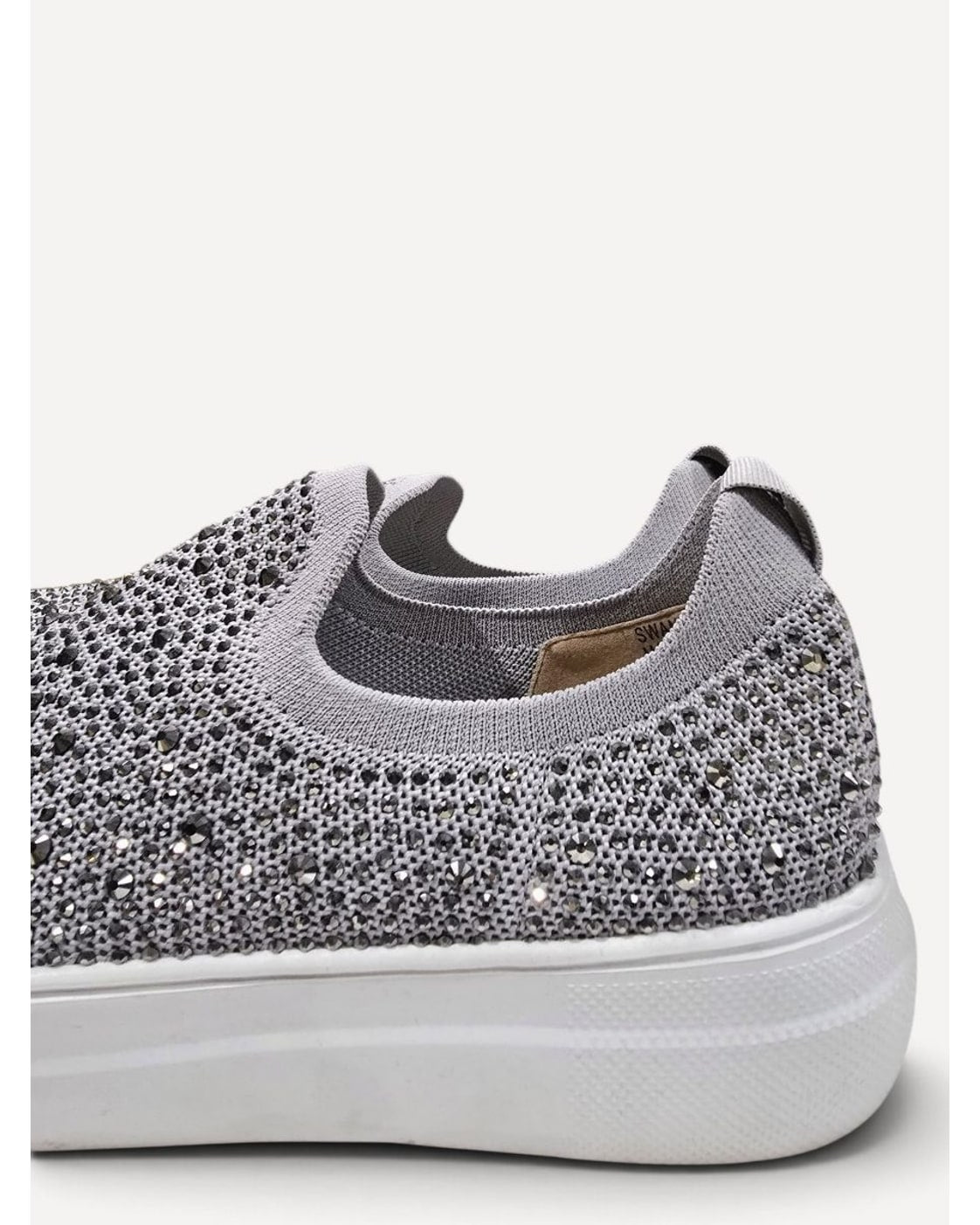 Grey Corkys Swank Rhinestone Slip-On Sneakers, size 10 – photo 4