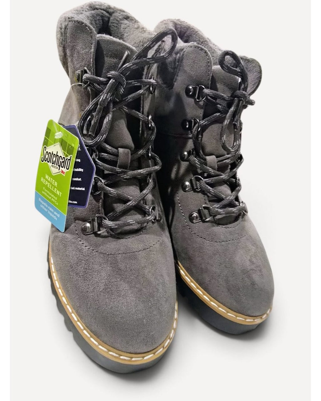 Grey Sonoma Margarita Gray Lace-Up Hiking Boots - #60769, size 10