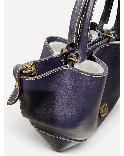 Navy Dooney & Bourke Leather Bucket Tote – photo 2