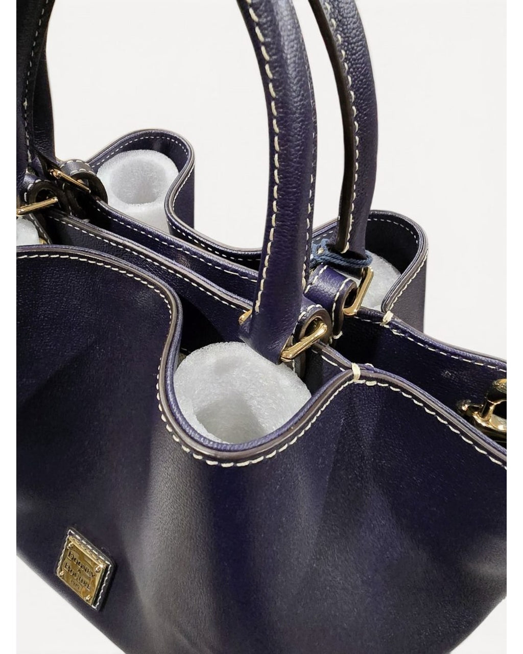 Navy Dooney & Bourke Leather Bucket Tote – photo 4