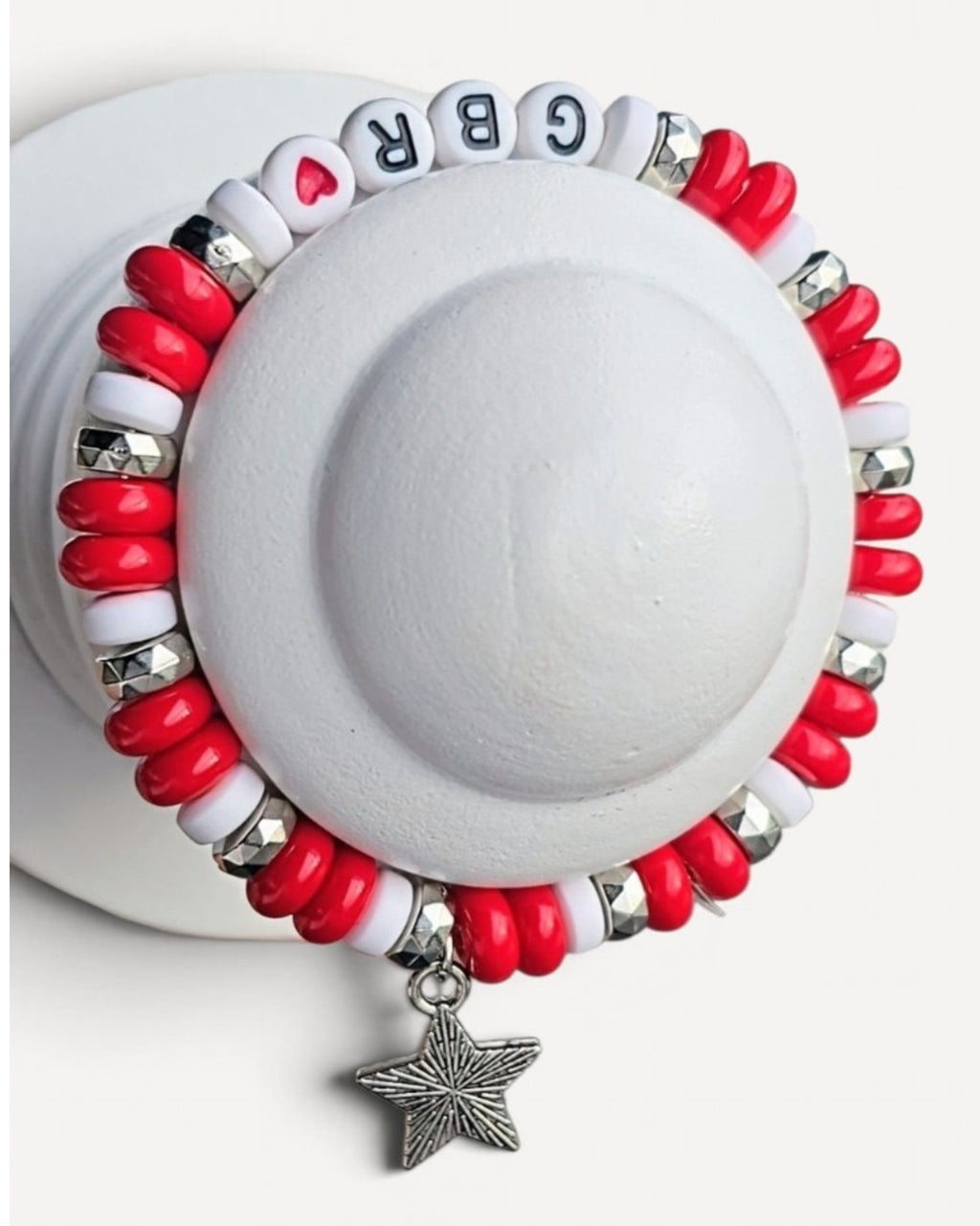 Red Unbranded Gbr Beaded Charm Bracelet Set – photo 2