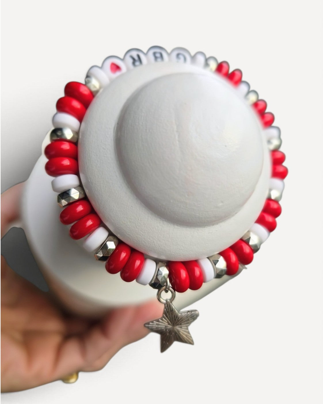 Red Unbranded Gbr Beaded Charm Bracelet Set – photo 3