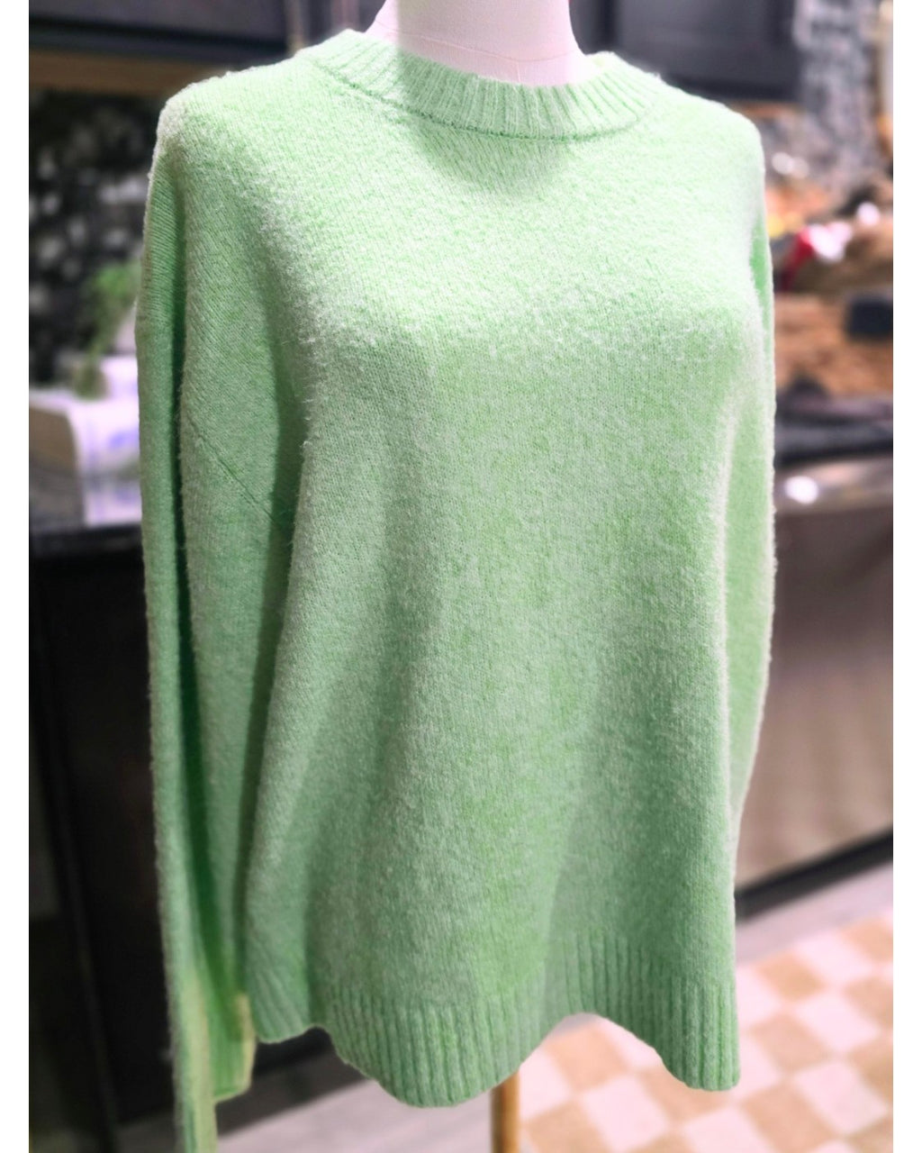 Green American Eagle Crewneck Knit Sweater, size M