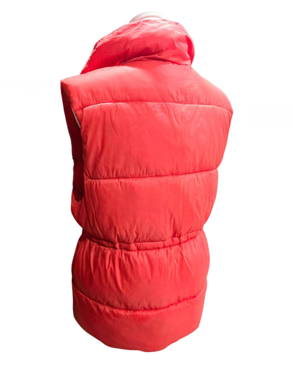 Orange Love Tree Quilted Puffer Vest, size Small – photo 3